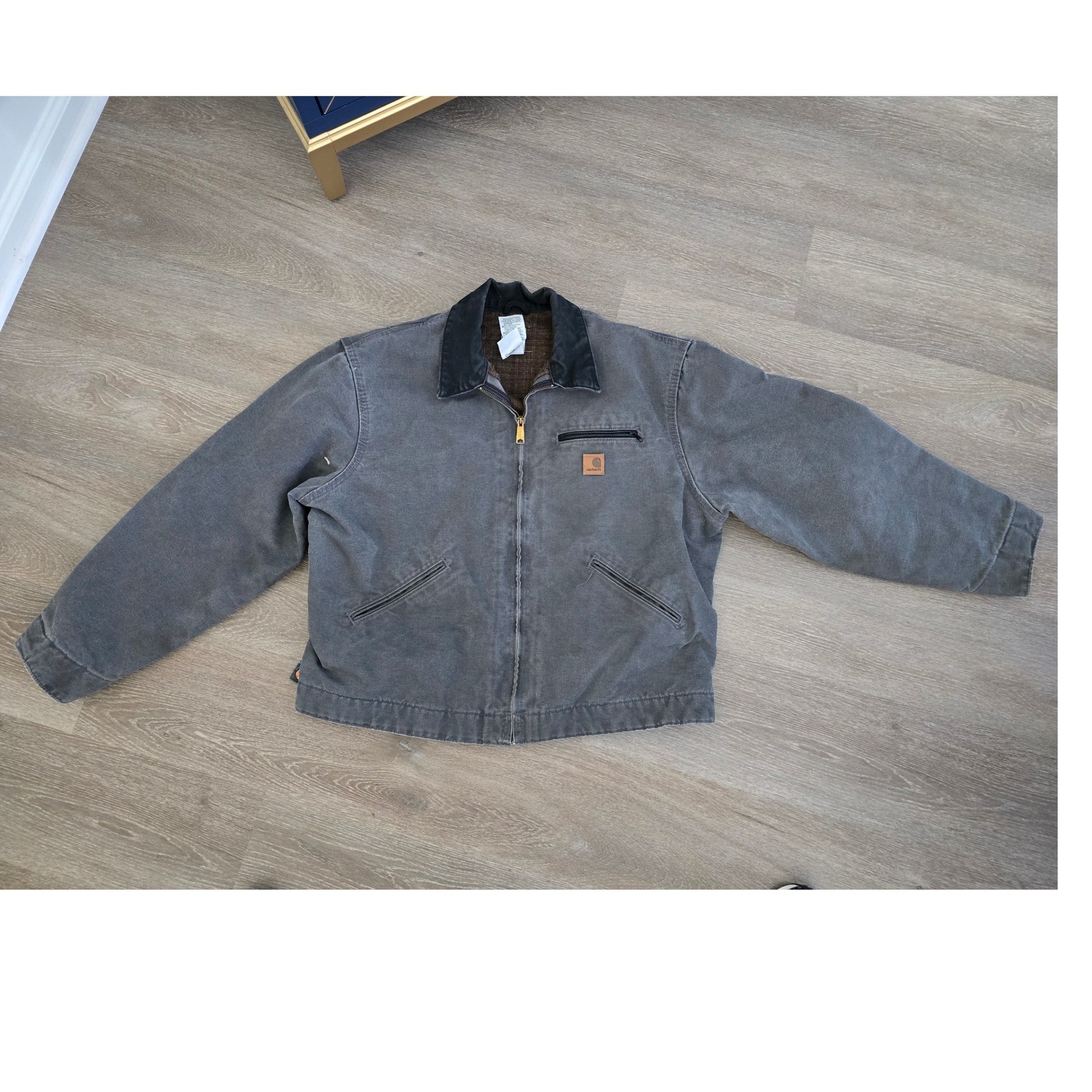 Carhartt J97 Gvl Detroit Jacket Gravel Grey Blanket Lined Mens Xl Regular